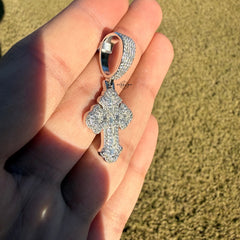 Gothic Cross Moissanite Religious Pendant