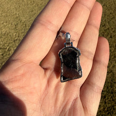 Moissanite Small Baguette Jesus Pendant