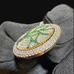Iced Out Tree of Life Pendant Spinning