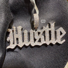 Moissanite HUSTLE Pendant
