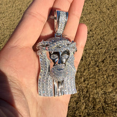 Moissanite 3" Jesus Pendant