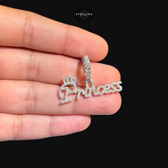 Moissanite Princess Pendant