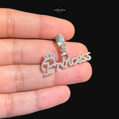 Moissanite Princess Pendant