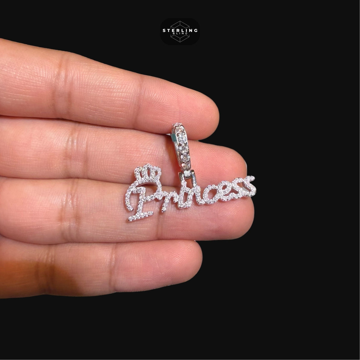 Moissanite Princess Pendant