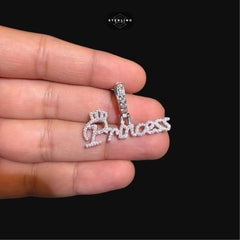 Moissanite Princess Pendant