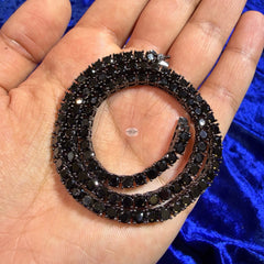 4mm Black Iced CZ Tennis Chain