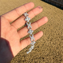 Marquis Star Infinity Bracelet - White - 925 Sterling Silver