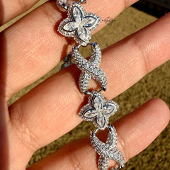 Marquis Star Infinity Bracelet - White - 925 Sterling Silver