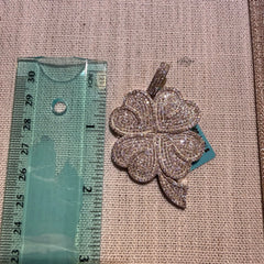 Moissanite Shamrock Pendant