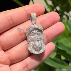 Moissanite Jesus Iced Out Pendant