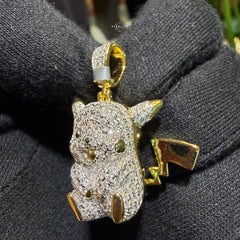 Moissanite Cartoon Mouse Pendant