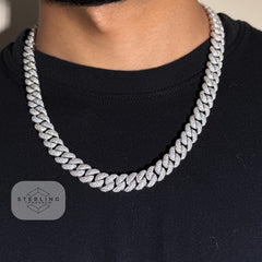 12mm Moissanite Miami Cuban Chain
