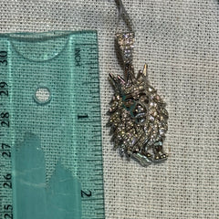 Moissanite Lion Pendant