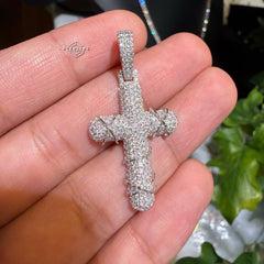 Moissanite Thorns Cross Pendant