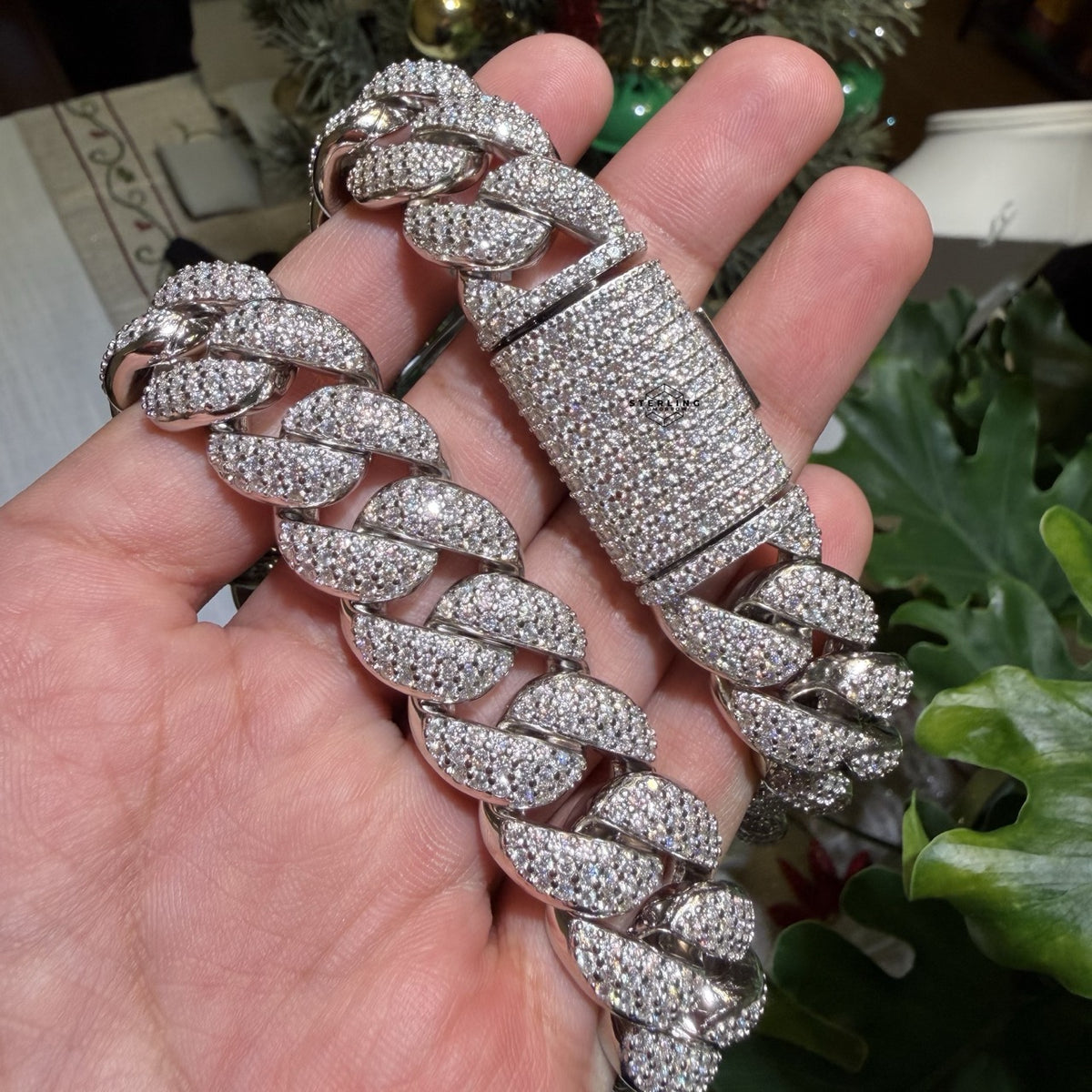 Moissanite 20mm 22" Miami Cuban Chain