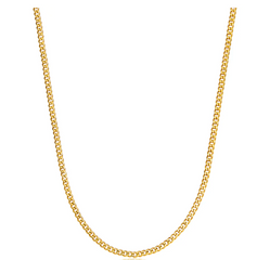 Micro Cuban Necklace - 3mm - Waterproof & Durable