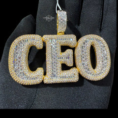 Big Gold Iced Out CEO Pendant