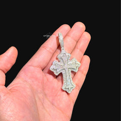 Moissanite Gothic Cross Pendant
