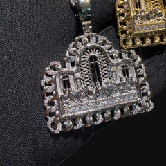 Cuban Link Style Iced Out Last Supper Pendant Necklace Gold or Silver, CZ Diamond Jesus Religious Pendant, Christian Hip Hop Jewelry