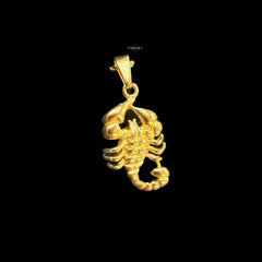 Gold Scorpion Pendant Necklace, Stainless Steel Necklace for Men, Scorpion Charm Pendant, 14K Gold Bonded Waterproof Necklace, Gift for Him