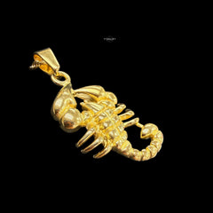 Gold Scorpion Pendant Necklace, Stainless Steel Necklace for Men, Scorpion Charm Pendant, 14K Gold Bonded Waterproof Necklace, Gift for Him