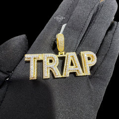 Trap Iced Out Baguette Pendant