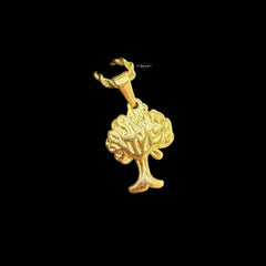 Gold Tree Pendant Necklace, Stainless Steel Necklace for Men Women, Tree Charm Pendant, 14K Gold Bonded Waterproof Necklace, Gift for Him Her
