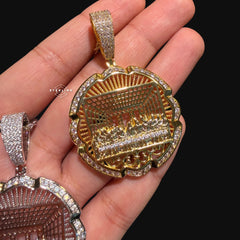 14k Gold Plated Last Supper Pendant