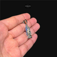 Small Iced Out Virgin Mary Pendant