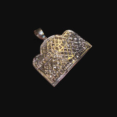 Iced Out Last Supper Enamel Pendant
