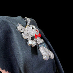 Iced Out Money Mouse Pendant