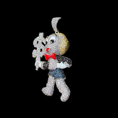 Iced Out Money Mouse Pendant