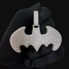 Moissanite Bat Pendant