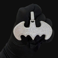Moissanite Bat Pendant