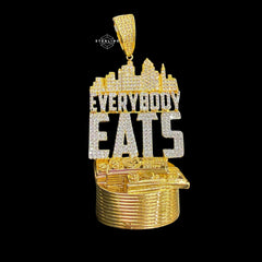Everybody Eats Money City Iced Out Pendant