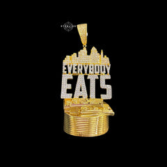 Everybody Eats Money City Iced Out Pendant