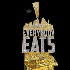 Everybody Eats Money City Iced Out Pendant