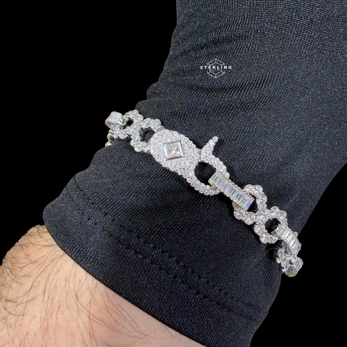 Moissanite Infinity Baguette Bracelet