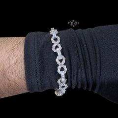 Moissanite Infinity Baguette Bracelet