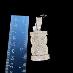 Moissanite Hour Glass Pendant