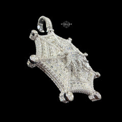Moissanite Spider Web Pendant