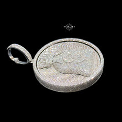 Moissanite Spinning Money Bag Pendant