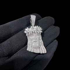 Moissanite Marquis Thorns Jesus Pendant