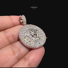Moissanite Greek Goddess Pendant