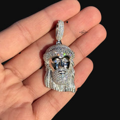 Moissanite Jesus Pendant