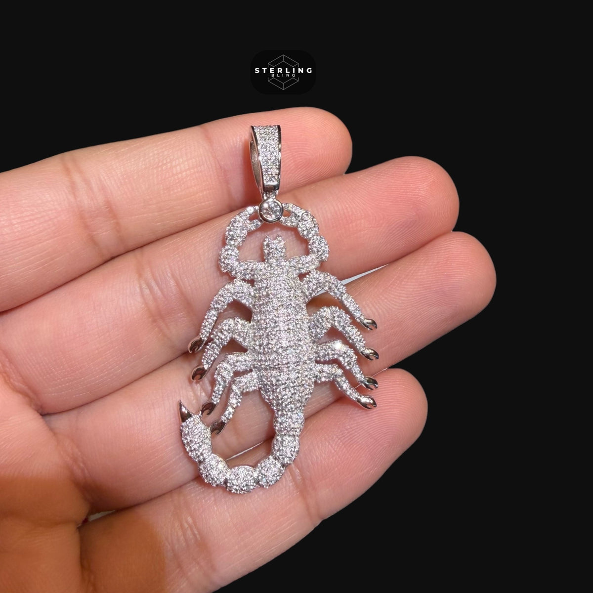 Moissanite Scorpion Iced Pendant