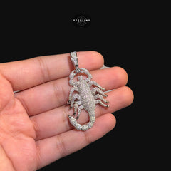 Moissanite Scorpion Iced Pendant