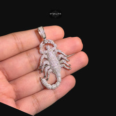 Moissanite Scorpion Iced Pendant