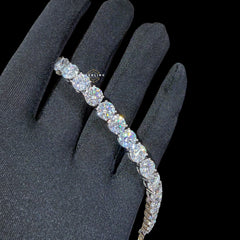 8mm Moissanite Tennis Bracelet 8 Inch