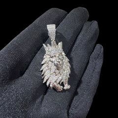 Moissanite Lion Pendant